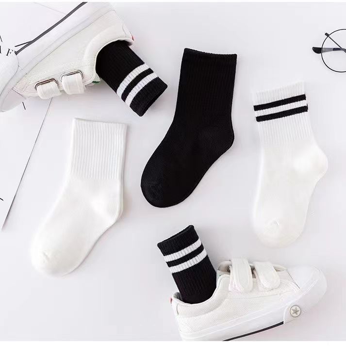 Children's demi-season solid color socks for students for men and…