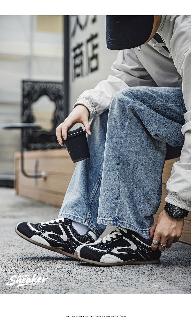 Retro Deutsche Trainingsschuhe Atmungsaktive Flache Freizeitschuhe_voghion.com