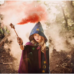 Halloween children's costumes, boy Harry Potter wizard cloak cosplay, girl robe wizard clothes