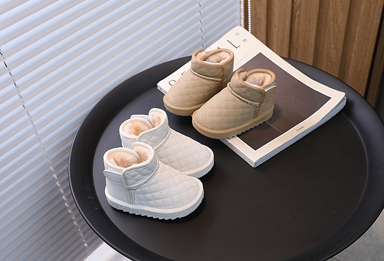 Baby Snow Boots For Warm Winter Walks, Thick Plush Cotton Lining_voghion.com