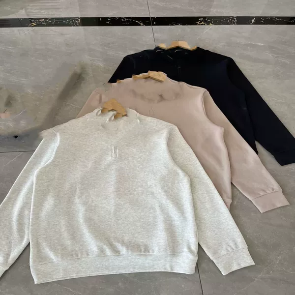 71808 Men's half-zip, stand-up collar sweatshirt