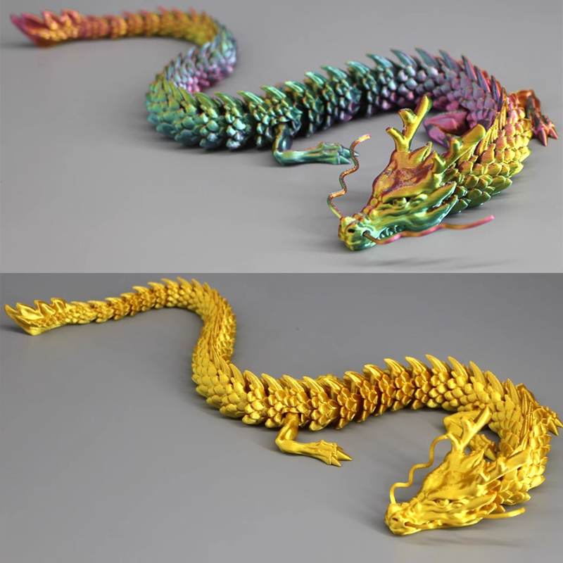 3d printing joint dragon three d Chinese model movable dragon children's toy landscaping decoration ornaments handmade gifts