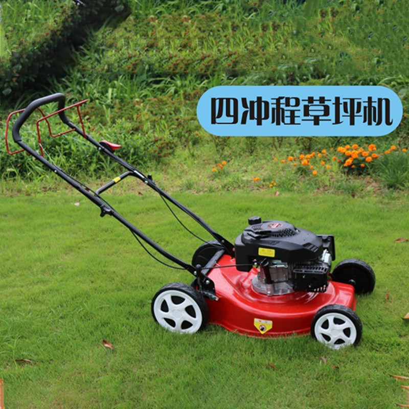园林割草机草坪汽油机 家用手推式割草机 四冲程自走草坪机