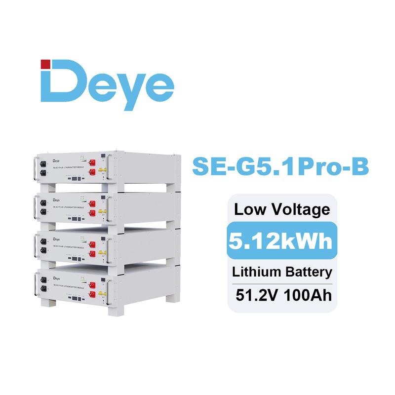 Deye 5 Kwh Se-G5.1-Pro-B Home Rack-Mounted 5.12 Kwh Low-Voltage Deye Energy Storage Lithium Battery