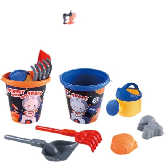 Juguetes de playa de playa para niños Aozhi serie de barriles de helado reloj de arena pala pila de arena set de barriles de playa