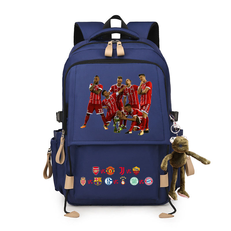 2024 Liga de Campeones Copa del Mundo de fútbol Mochila Real Madrid KakaCroba Messi Chelsea Manchester United estudiantes