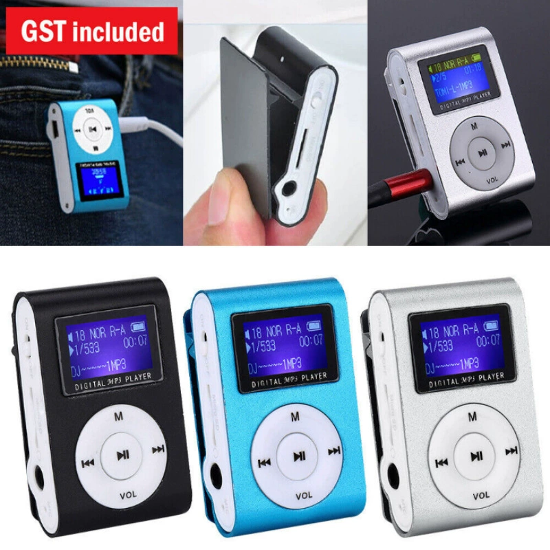 Внешняя торговля с экраном металлические зажимы для карт mp3 музыкальный плеер для вставки TF карты для студентов Walkman mp3