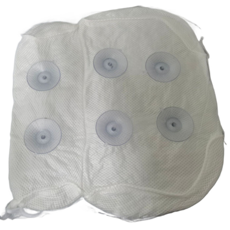 Non-slip 3D Ergonomic Pillow, 35×40×8 cm, cream/white anti-slip cushion