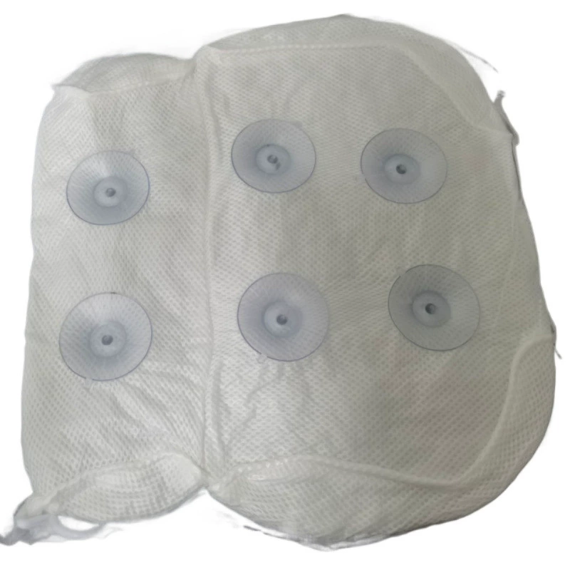Non-slip 3D Ergonomic Pillow, 35×40×8 cm, cream/white anti-slip cushion
