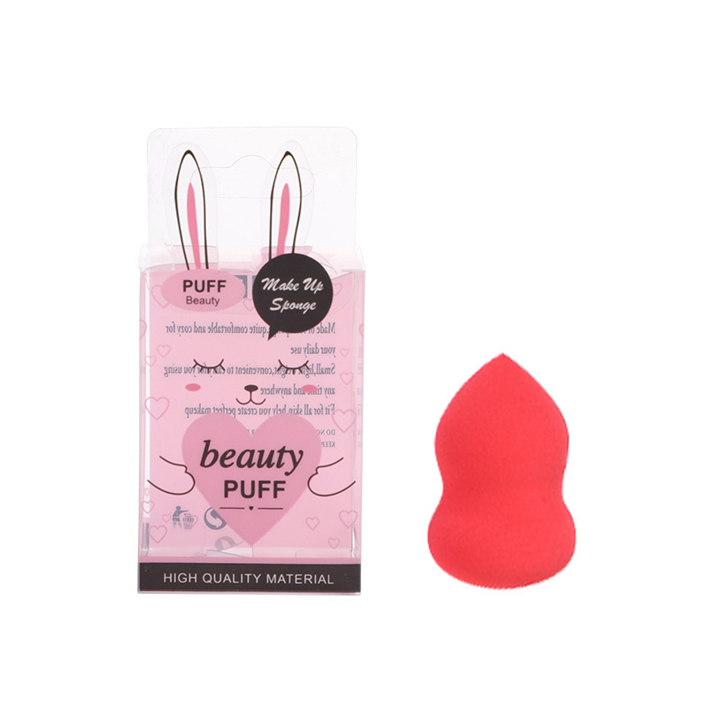 Huevo de belleza hidrofílico sin látex, empaquetado individualmente, polvo húmedo y seco que no comida, esponja de maquillaje, configuración de maquillaje al por mayor