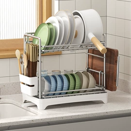 厨房置物架;沥水碗架;沥水篮、盆