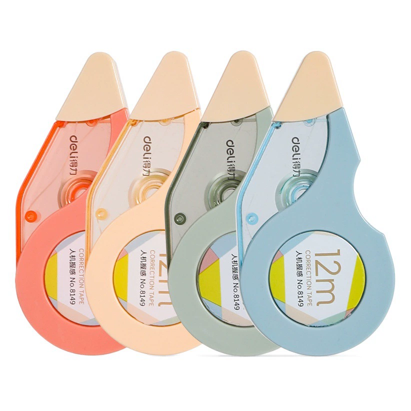 Deli 8149 Корректирующая лента шириной 5 мм, длиной 12 м, креативное моделирование, милые студенческие принадлежности, Корректирующая лента, Корректирующая лента