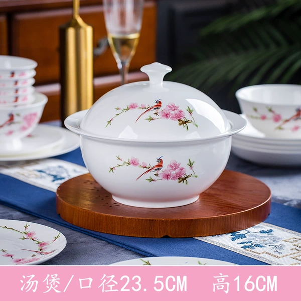 1 peach blossom rich pot with water