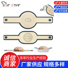 热卖套装硅胶面包烘焙揉面垫面团转移垫空气炸锅配套长柄荷兰烤垫