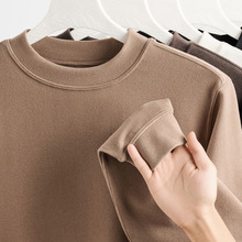 三海鲸|美拉德复古保暖男士卫衣宽松280g高弹舒适长袖衣服秋冬男