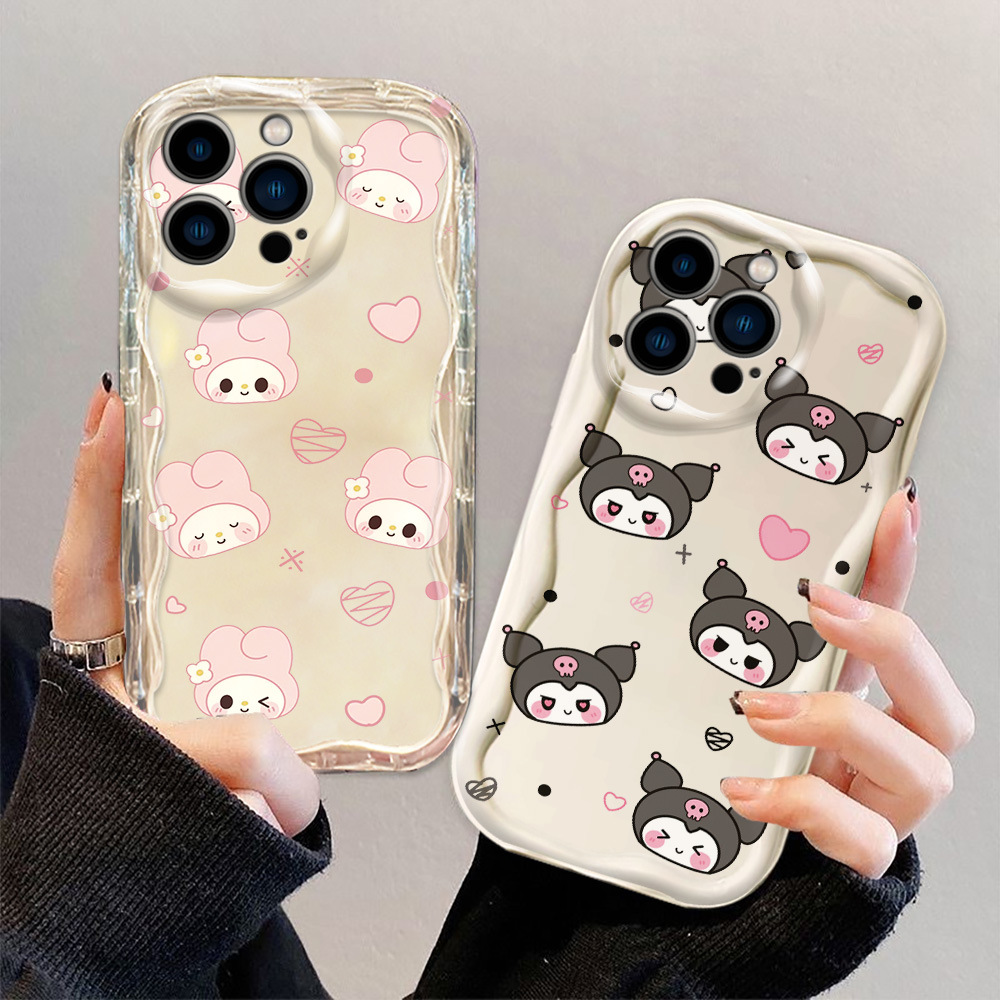 适用三星A04 A14 A24 A34 A54爱心卡通奶油壳跨境外贸女手机壳潮