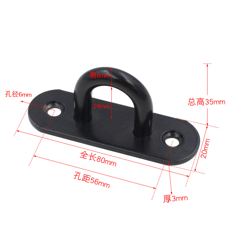 Gancho montado en el techo de acero inoxidable engrosado, gancho portador de carga para techo de pared, gancho de techo para colgar pantallas de proyección, gancho único para pared con clavo de techo.