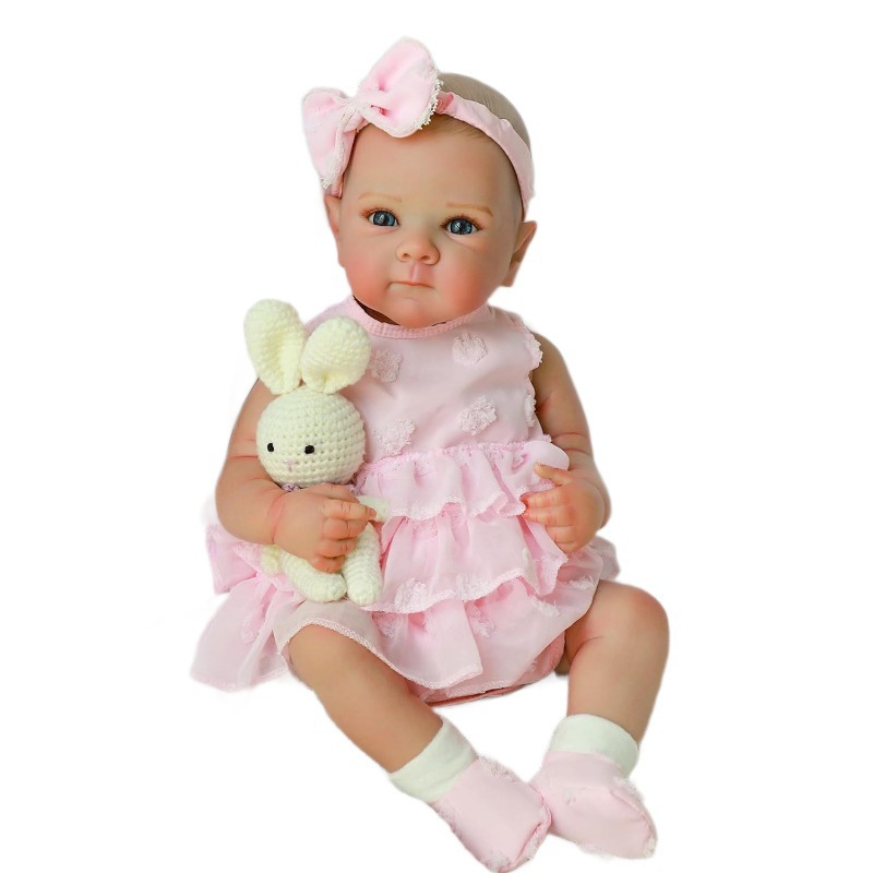 Fábrica de muñecas de simulación de vacaciones rosa, 45cm muñecas de camiseta para bebés comercio electrónico transfronterizo