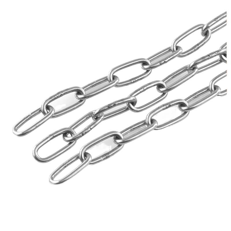 304不锈钢链条栓牛狗宠物链防盗链户外秋千广告牌晾衣镀锌铁链条
