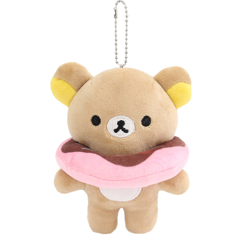 日本のかわいい漫画のクマのぬいぐるみペンダント人気の綿人形キーホルダーバッグペンダントカップルギフト|undefined