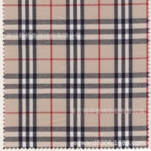 有机棉色织布40*40 110*70平纹府绸磨毛格子弹力牛津纺条子青年布