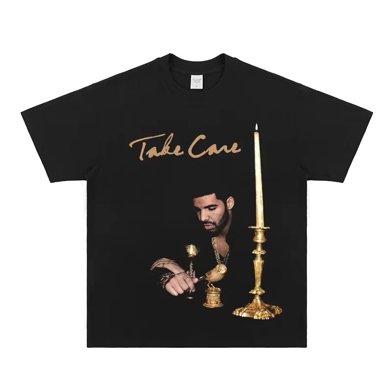 2026 Summer New Style Drake Retro T-Shirt with a Vendor Collar Is a Fashionable and Casual American Men's Short-Sleeve Shirt 2026 Summer New Style Drake Retro T-Shirt with a Vendor Collar Is a Fashionable and Casual American Men's Short-Sleeve Shirt