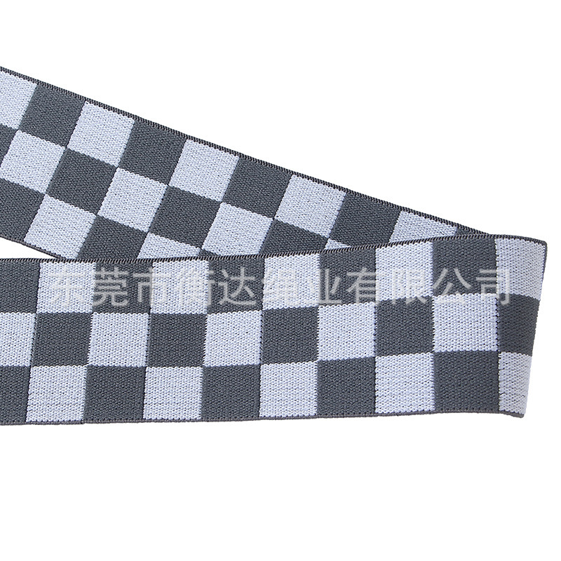 Inventario plano 4.5cm computadora jacquard elástico alta elástica durable pantalones expuestos calzoncillos cintura cabeza de letras