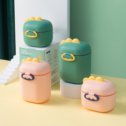 Portable travel airtight independent can baby milk powder box for infants and toddlers, newborn baby supplementary food moisture-proof children storage box