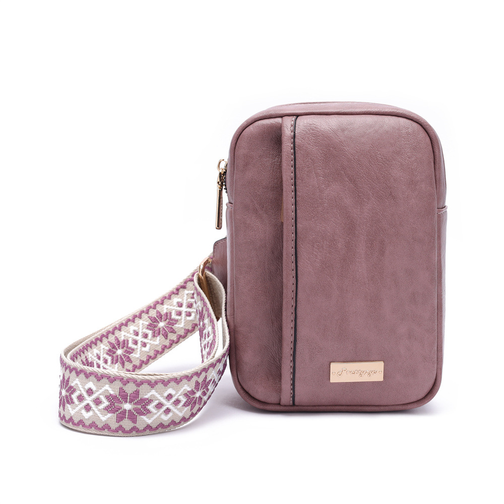 Prettyzys bolso de pecho para mujer bolso de mensajero de cuero PU de moda casual al por mayor bolso de teléfono móvil de viaje bolso de hombro