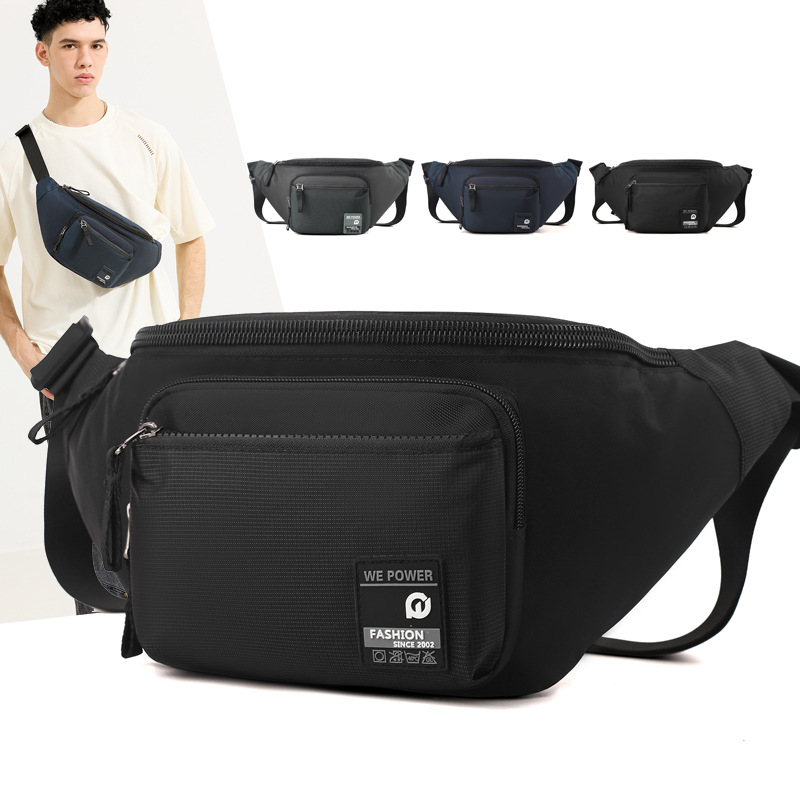 WEPOWER nuevo tipo de mochila de hombro simple casual bolso de cintura deportivo al aire libre bolso de pecho de tendencia de negocios para hombres