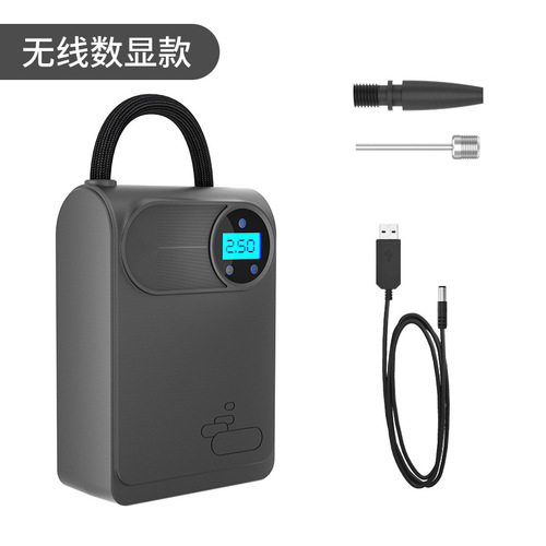  new portable car air pump 12V multi-function wireless digital display car tire air pump