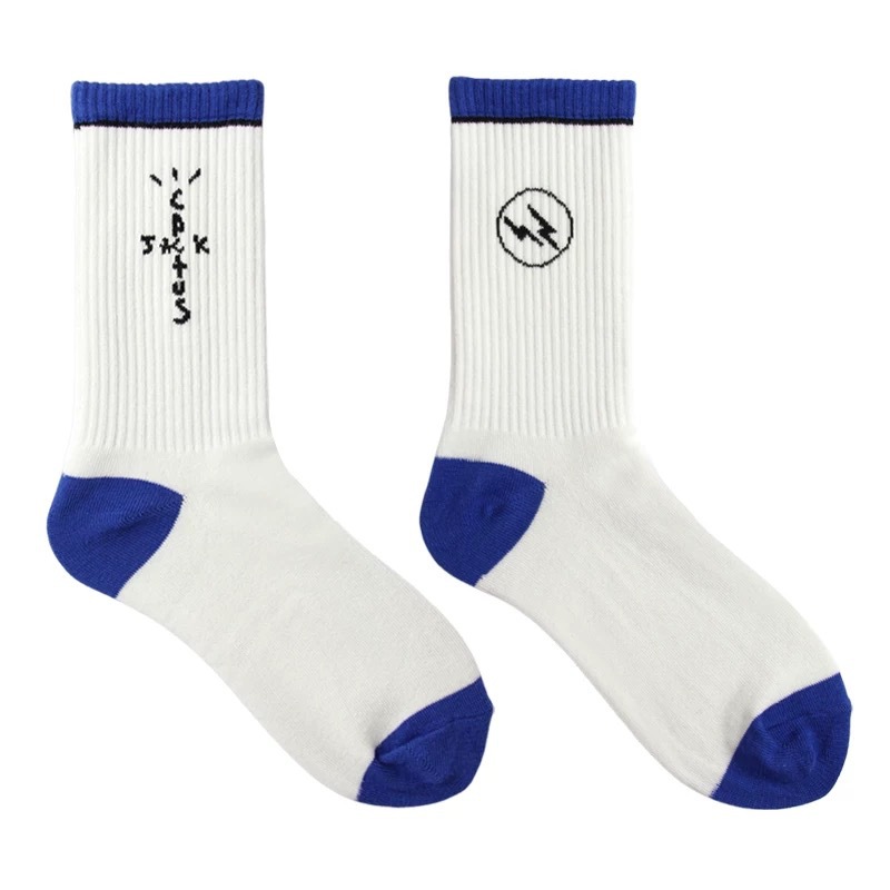 Calcetines de marca de moda europea y americana AJ1 gancho TS nombre conjunto ocio deportes medias moda calcetines hombres y mujeres mismo estilo