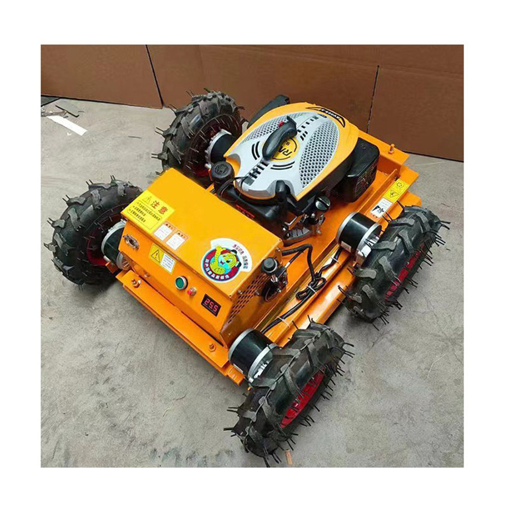 Tracked remote-controlled lawn mower园林履带遥控式割草机