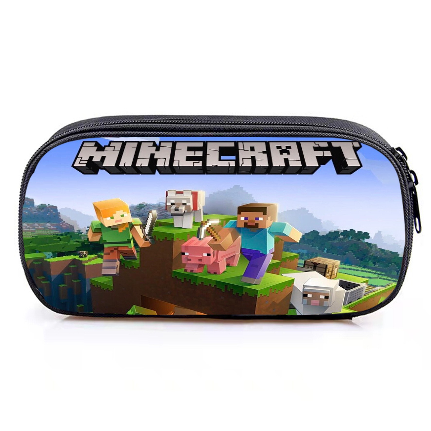 Minecraft Oyun Mövzulu Böyük Tutumlu Qələm Qutusu, Məktəbli Üçün Penal