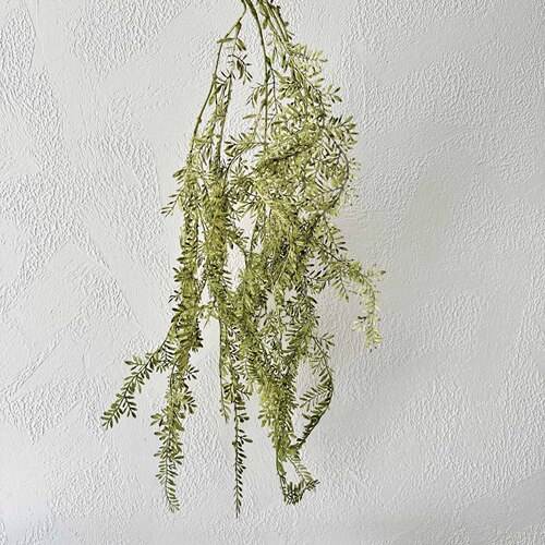 Simulation Hanging Rattan Artificial Willow Vine Home Living Room Soft Decor Plant Ornaments in Green Shades for Wedding Ceiling Floral Arrangements
