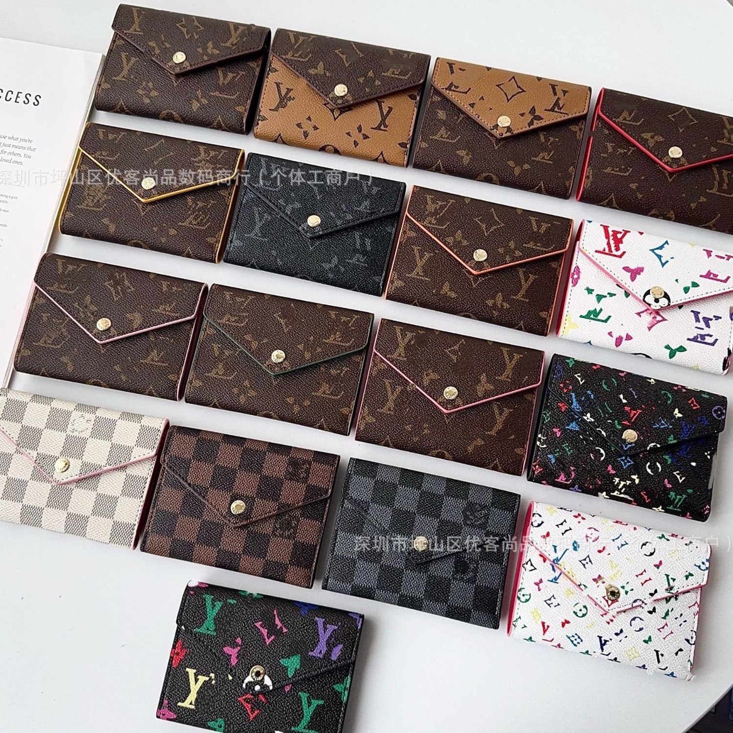 欧美高档皮质卡包卡夹零钱包奢华潮牌证件包收纳包硬币包银行卡套