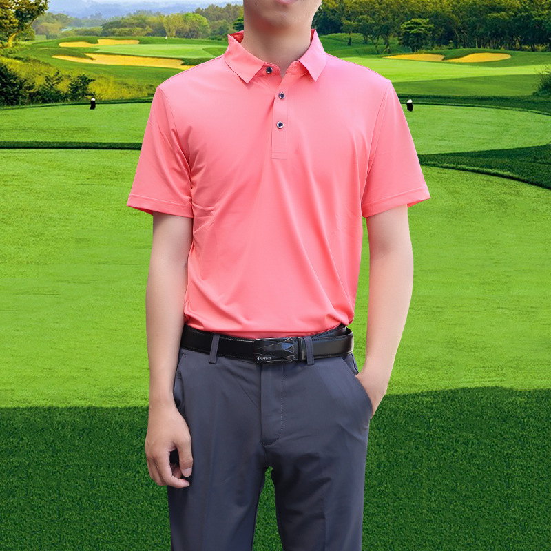 Ropa de golf fitness Camiseta de manga corta solapa deportes Polo camisa de los hombres 2024 nuevo verano fábrica al por mayor