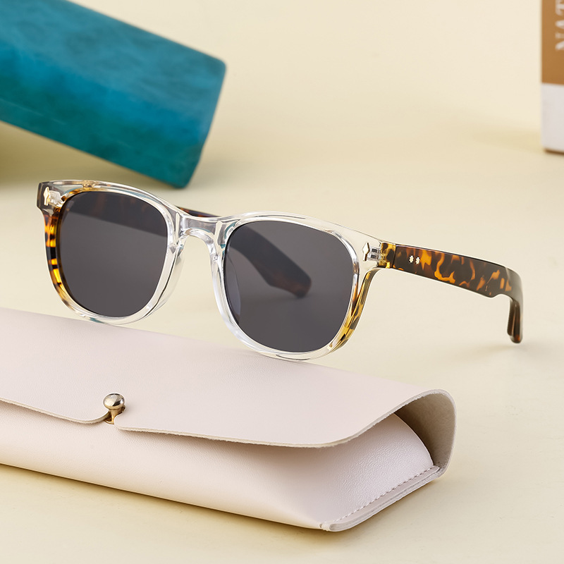 2024新款時尚方框墨鏡男潮復古歐美太陽鏡男跨境批發sunglasses