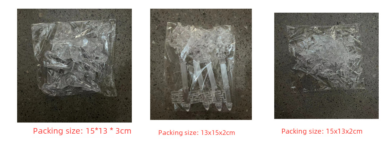 Weihnachtsbaum-Dekoration, transparenter Schneeflocken-Anhänger, kreative neue Hirsche zum Aufhängen, Weihnachtsbaum-Dekoration_voghion.com