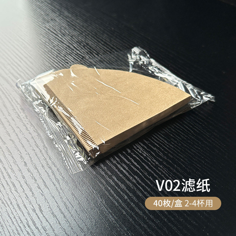 手抜きコーヒーフィルター紙テーパー原木パルプV60漏斗アメリカコーヒーマシン滴漏れろ紙1-2/2-4人分|undefined