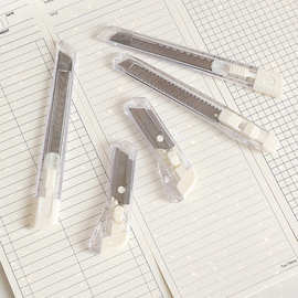 ins无印风简约美工刀迷你小号拆快递开箱小刀片学生手工刀裁纸刀