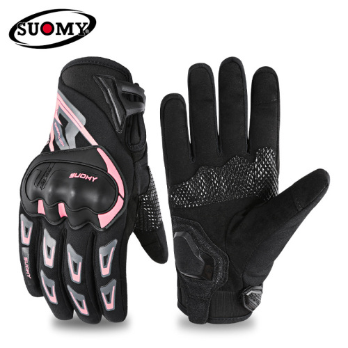 Motorcycle gloves women's winter warm and thickened anti-fall and cold-proof rider equipment racing motorcycle all-season gloves for men