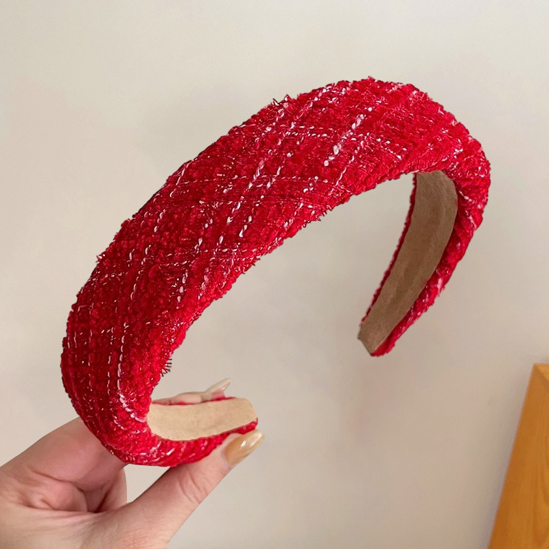 Diadema accesorios para el cabello de alto grado grutas de cabello rojo horquilla alta Cráneo accesorios superiores diadema Mori chica internet celebridad tocado Año Nuevo color