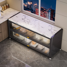 岩板厨房置物架落地多层多功能收纳柜子锅碗餐边一体靠墙储物橱柜