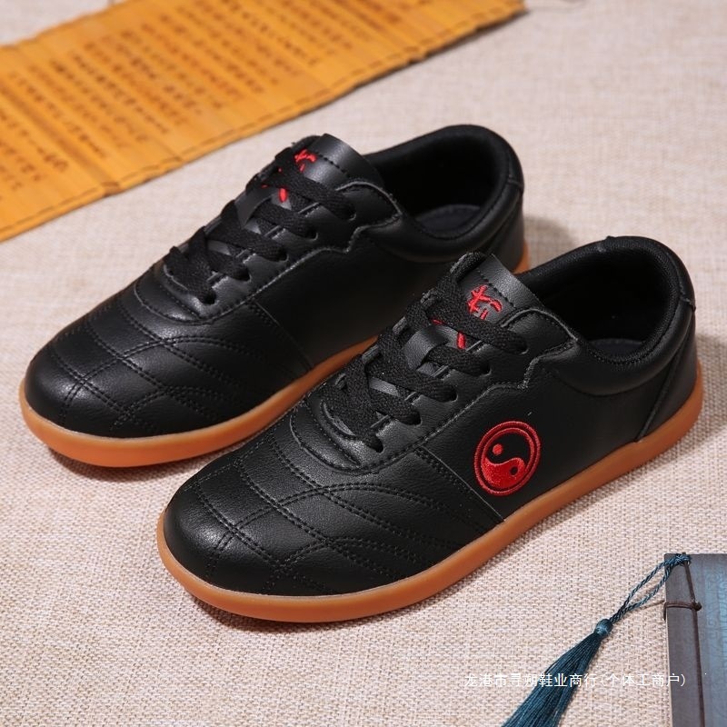 Chenjia Gou Tai Chi Shoes, new spring and autumn model, with cowhide sole, soft cowhide for men and women, Tai Chi martial arts sports shoes