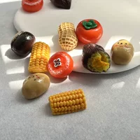 Аксессуары для творчества из смолы: искусственные овощи, персик, арахис, забавные заколки для волос, магниты на холодильник, игрушки для еды, материалы для брелоков, подвески.