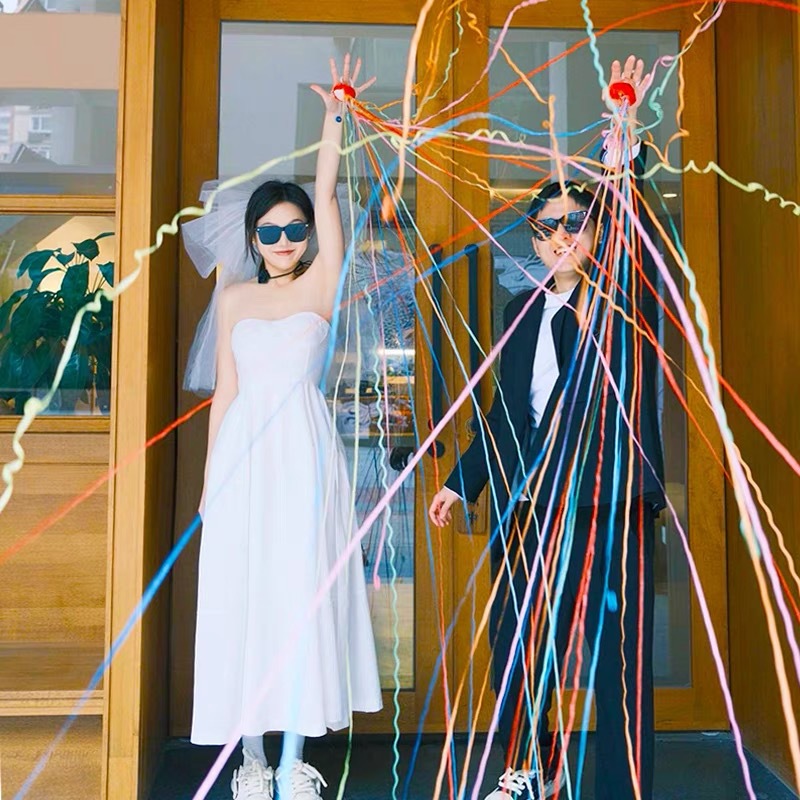 Hand-Thrown Ribbons, Hand-Thrown Spider Silk, Festive Atmosphere Props, Creative New Year's Birthday Party Wedding Supplies