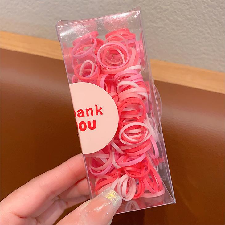 Caja de correa para niños, anillo de cabello para bebés, alta elasticidad, cabello para bebés, cabello mini para niñas