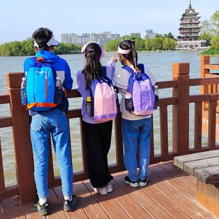 Children's Sports Backpack Male and Female Teenagers Outdoor Lightweight Leisure Travel Mountaineering Backpack Student Schoolbag Waterproof