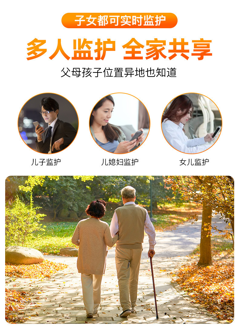 GPS Locator for Elderly, Children, Anti-theft, Anti-lost, Real-time Positioning, Electronic Fence